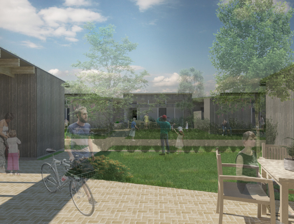 Bæredygtig, nybygget bolig i Krogsbølle (Bofællesskab) - garden_render_b57daa8f5afb139609347e3aa06d9432